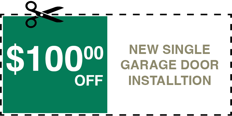 100 off garage door repair irvington