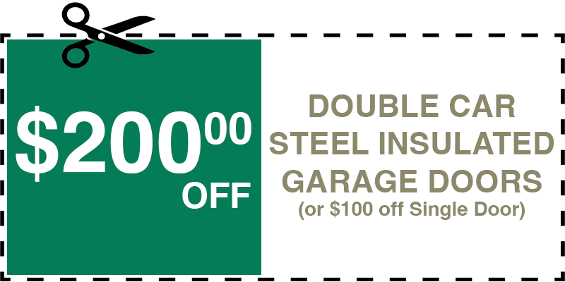 200 off garage door repair irvington