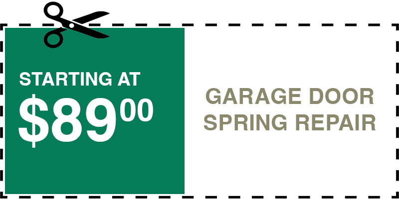 89 garage door SPRING repair irvington
